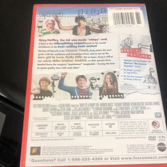 Diary Of A Wimpy Kid Roderick Rules DVD - Picture 3 of 4